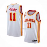 Maillot Atlanta Hawks Trae Young NO 11 Association 2020-21 Blanc