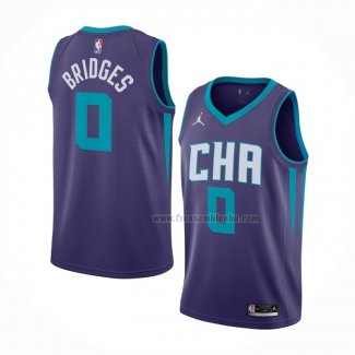 Maillot Charlotte Hornets Miles Bridges NO 0 Statement 2020-21 Volet