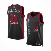 Maillot Chicago Bulls Demar Derozan NO 11 Ville 2023-24 Noir