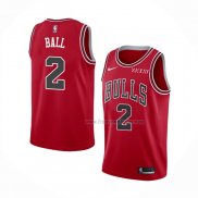 Maillot Chicago Bulls Lonzo Ball NO 2 Icon 2021 Rouge