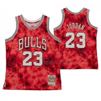 Maillot Chicago Bulls Michael Jordan NO 23 Galaxy Rouge