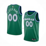 Maillot Dallas Mavericks Personnalise Hardwood Classics 2020-21 Vert