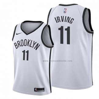 Maillot Enfant Brooklyn Nets Kyrie Irving NO 11 Association 2019 Blanc