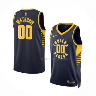 Maillot Indiana Pacers Bennedict Mathurin NO 00 Icon 2022-23 Bleu