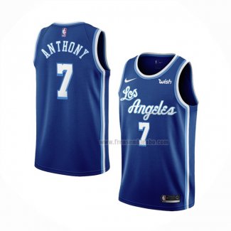 Maillot Los Angeles Lakers Carmelo Anthony NO 7 Classic 2021 Bleu