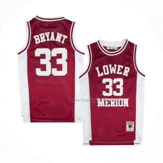 Maillot Lower Merion Kobe Bryant Rouge