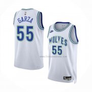 Maillot Minnesota Timberwolves Luka Garza NO 55 Classic 2023-24 Blanc