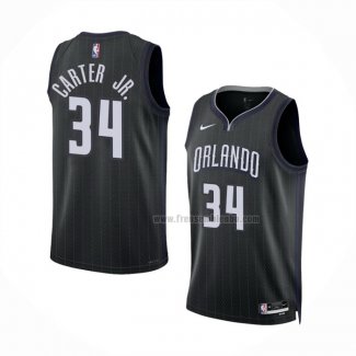 Maillot Orlando Magic Wendell Carter JR. NO 34 Ville 2022-23 Noir