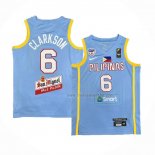 Maillot Philippine Jordan Clarkson NO 6 Jeux Olympiques 2024 Bleu