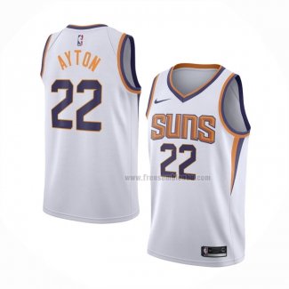 Maillot Phoenix Suns Deandre Ayton NO 22 Association 2021 Blanc