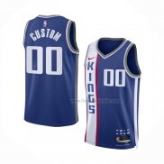 Maillot Sacramento Kings Personnalise Ville 2023 24 Bleu