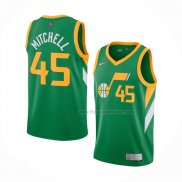 Maillot Utah Jazz Donovan Mitchell NO 45 Earned 2020-21 Vert