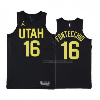 Maillot Utah Jazz Simone Fontecchio NO 16 Statement 2022-23 Noir