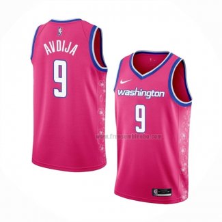 Maillot Washington Wizards Deni Avdija NO 9 Ville 2022-23 Rosa