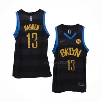 Maillot Brooklyn Nets James Harden NO 13 Fashion Royalty Noir