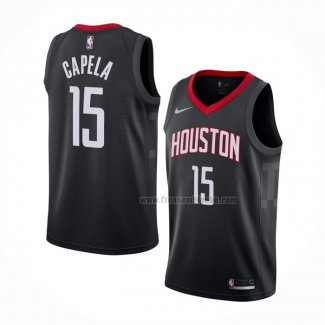 Maillot Houston Rockets Clint Capela NO 15 Statement Noir