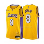 Maillot Los Angeles Lakers Kobe Bryant NO 8 Retirement 2017-18 Or