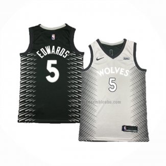 Maillot Minnesota Timberwolves Anthony Edwards NO 5 Gris