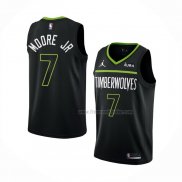 Maillot Minnesota Timberwolves Wendell Moore JR. NO 7 Statement 2022-23 Noir