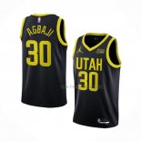 Maillot Utah Jazz Ochai Agbaji NO 30 Statement 2022-23 Noir