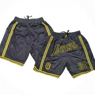 Short Los Angeles Lakers Mamba Noir2