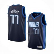 Maillot Dallas Mavericks Luka Doncic NO 77 Earned 2020-21 Bleu