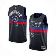 Maillot Detroit Pistons Cade Cunningham NO 2 Statement 2022-23 Noir