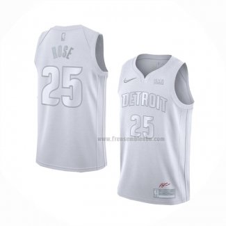 Maillot Detroit Pistons Derrick Rose NO 25 MVP Blanc