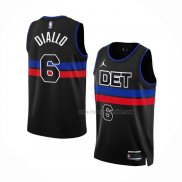 Maillot Detroit Pistons Hamidou Diallo NO 6 Statement 2022-23 Noir