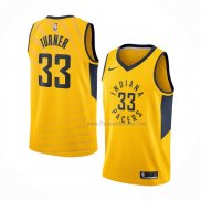 Maillot Indiana Pacers Myles Turner NO 33 Statement Jaune