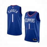 Maillot Los Angeles Clippers James Harden NO 1 Icon Bleu