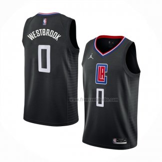 Maillot Los Angeles Clippers Russell Westbrook NO 0 Statement 2022-23 Noir