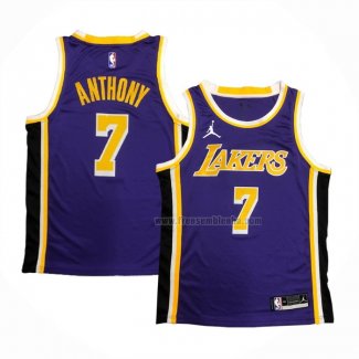 Maillot Los Angeles Lakers Carmelo Anthony NO 7 Statement 2020-21 Volet