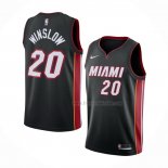 Maillot Miami Heat Justise Winslow NO 20 Icon Noir