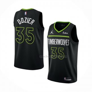 Maillot Minnesota Timberwolves P.J. Dozier NO 35 Statement 2022-23 Noir