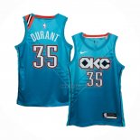 Maillot Oklahoma City Thunder Kevin Durant NO 35 Ville 2018-19 Bleu