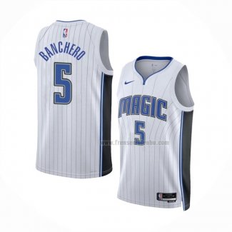 Maillot Orlando Magic Paolo Banchero NO 5 Association 2022-23 Blanc