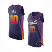 Maillot Phoenix Suns Damion Lee NO 10 Ville Authentique 2023-24 Volet