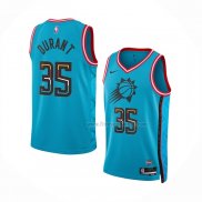 Maillot Phoenix Suns Kevin Durant NO 35 Ville 2022-23 Bleu