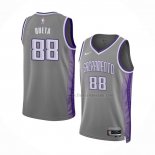 Maillot Sacramento Kings Neemias Queta NO 88 Ville 2022-23 Gris