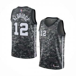 Maillot San Antonio Spurs Lamarcus Aldridge NO 12 Ville Camouflage