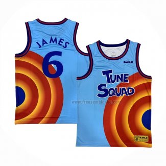 Maillot Tune Squad LeBron James NO 6 Bleu