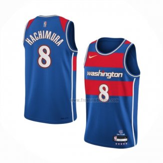 Maillot Washington Wizards Rui Hachimura NO 8 Ville 2021-22 Bleu