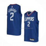 Maillot Enfant Los Angeles Clippers Kawhi Leonard NO 2 Icon Bleu