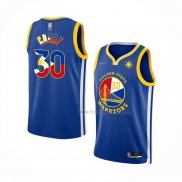 Maillot Golden State Warriors Stephen Curry NO 30 Philippine Bleu