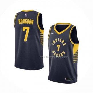 Maillot Indiana Pacers Malcolm Brogdon NO 7 Icon Bleu