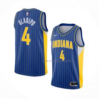 Maillot Indiana Pacers Victor Oladipo NO 4 Ville 2020-21 Bleu