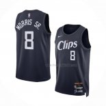 Maillot Los Angeles Clippers Marcus Morris Sr. NO 8 Ville 2023-24 Bleu