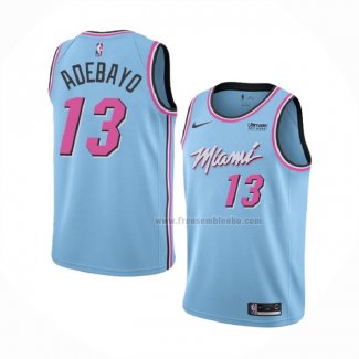 Maillot Miami Heat Bam Adebayo NO 13 Ville 2019-20 Bleu