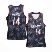 Maillot Miami Heat Tyler Herro NO 14 Fashion Royalty Noir